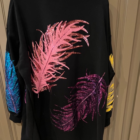 Queen of Sparkles Feather dress - Picture 2 of 2